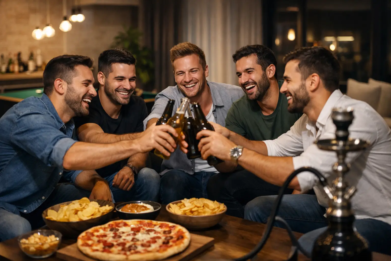 דוגמה לערב רווקים בבית שמתחיל נכון ונגמר בגדול